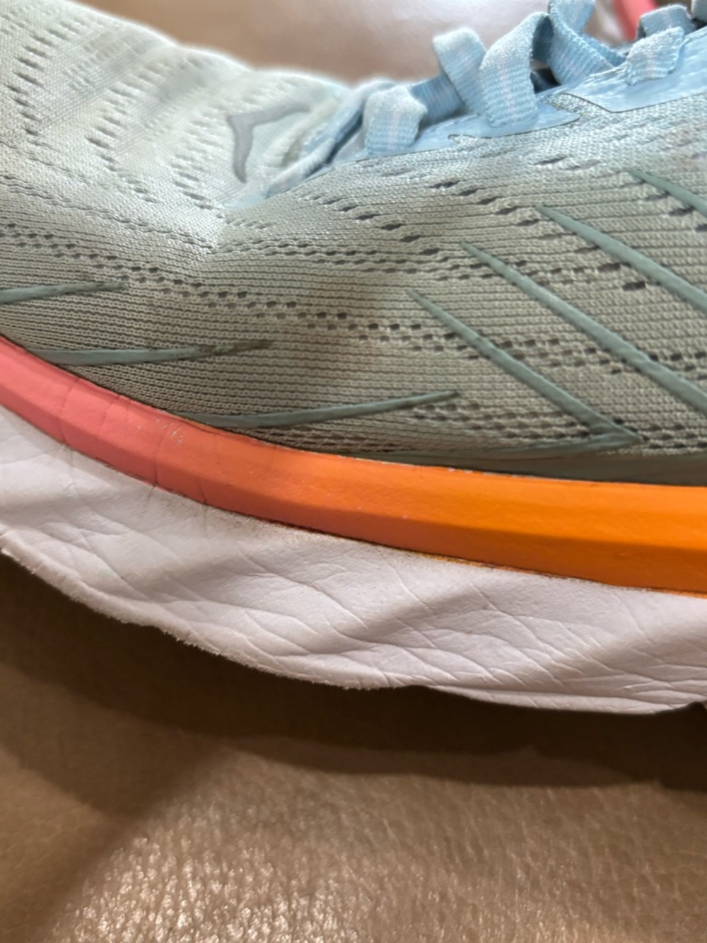 Hoka One One men’s Light Blue Running Shoe - Picture 7 of 8